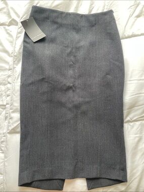 Zara Charcoal Gray Pencil Skirt